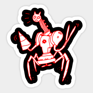 Robot cat Sticker